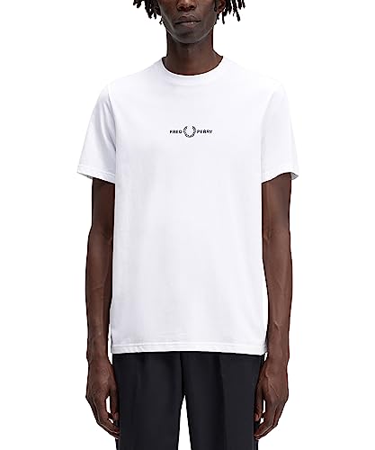 T-SHIRT UOMO FRED PERRY WHITE