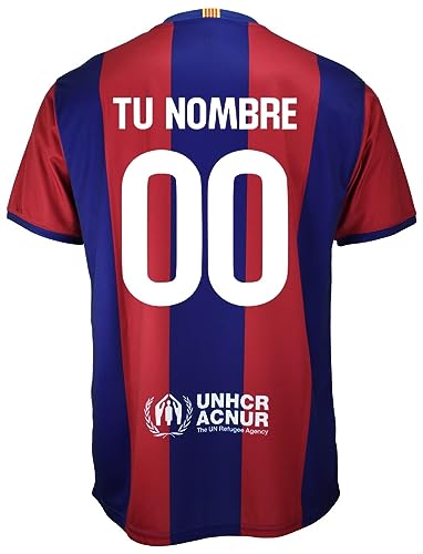 Futbol Club Barcelona Camiseta Personalizada Primera equipación 2023/2024 - Réplica Oficial con Liciencia - Adulto (L)